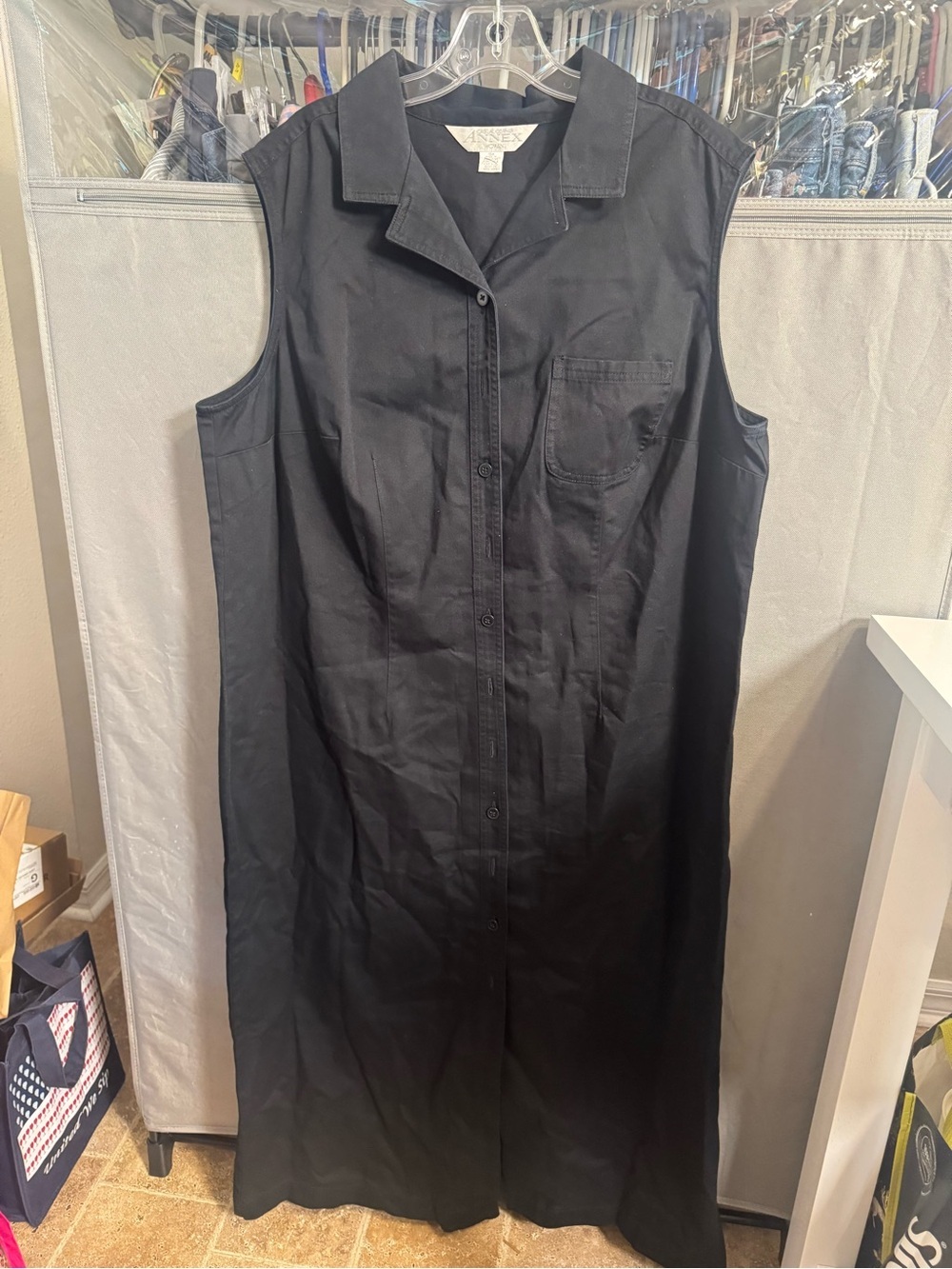 Casual Corner Black Women’s Dress- 100% Cotton Size 18W